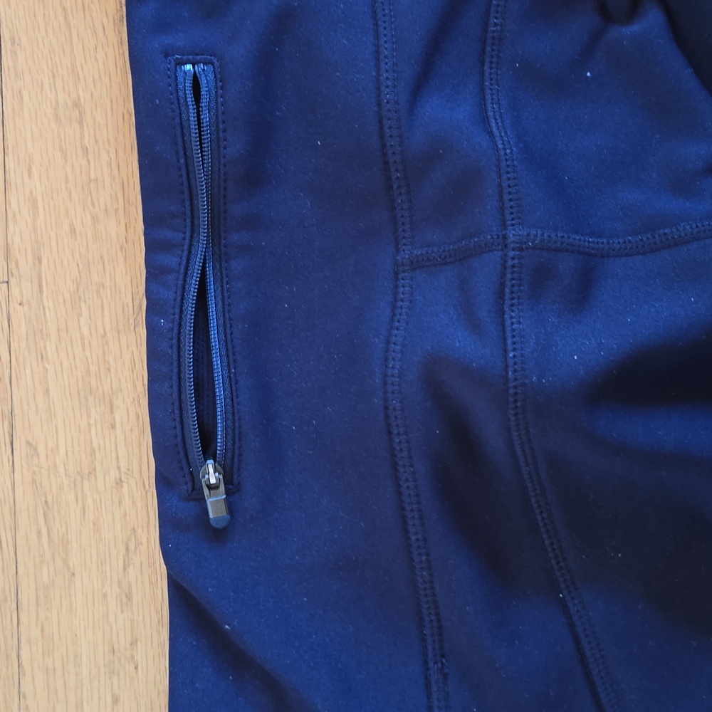 Athleta Navy Street To Summit Fleece Lined Leggings- M - Picture 7 of 9